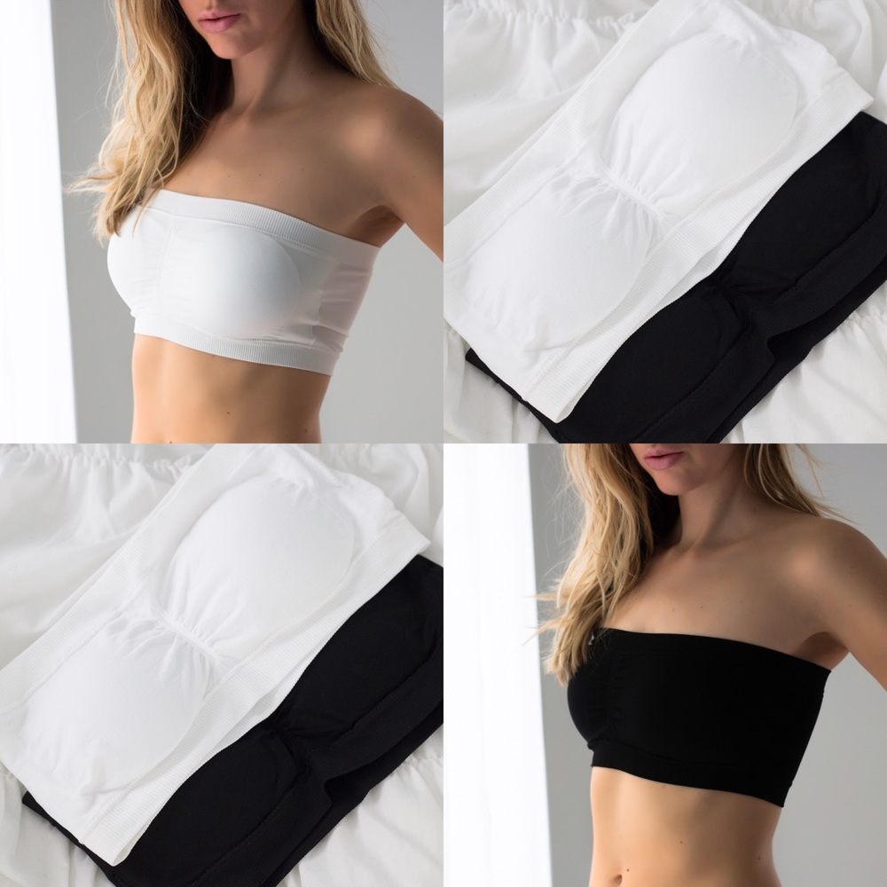 2 Pack: Padded Bandeau Bras ~ NEW